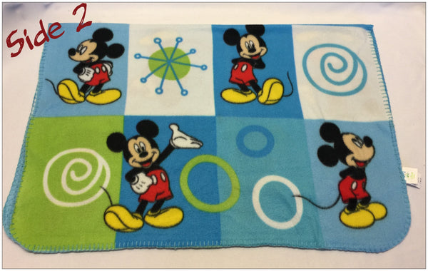 MICKEY MOUSE HAPPY Blanket & NWT 18” Plush Mickey & Bottle & Pacifier!