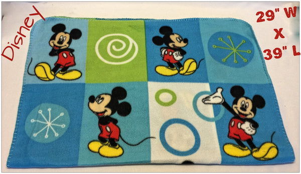 MICKEY MOUSE HAPPY Blanket & NWT 18” Plush Mickey & Bottle & Pacifier!