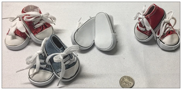 PREEMIE Tiny Baby SNEAKERS Shoes w/Laces - Fun Colors