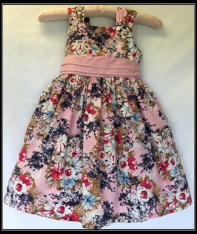 Girls Size 4T Vintage Flowery Jayne Copeland Lovey Springtime DRESS