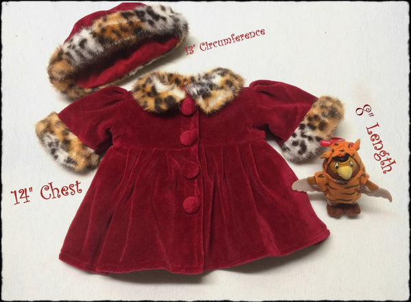 Baby Girls MICRO PREEMIE Two-Piece Coat & Hat  QUALITY *Brand NEW* It is the REAL THING!