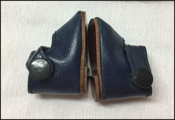 MICRO Preemie Leather NAVY BLUE Sweet SHOES - VINTAGE New