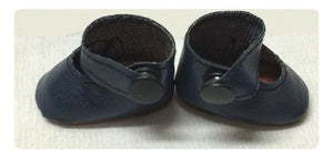 MICRO Preemie Leather NAVY BLUE Sweet SHOES - VINTAGE New