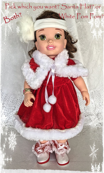 Baby Girls MICRO PREEMIE ~12-14” SANTA 3 Piece Dress Set *Adorable* GRAB ME NOW!!!