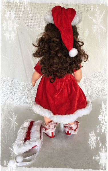 Baby Girls MICRO PREEMIE ~12-14” SANTA 3 Piece Dress Set *Adorable* GRAB ME NOW!!!