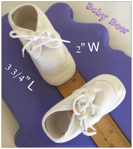 Boys and/or Girls Size 2 White Crib Shoes *NEW*