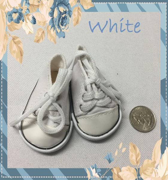 PREEMIE Tiny Baby SNEAKERS Shoes w/Laces - Fun Colors