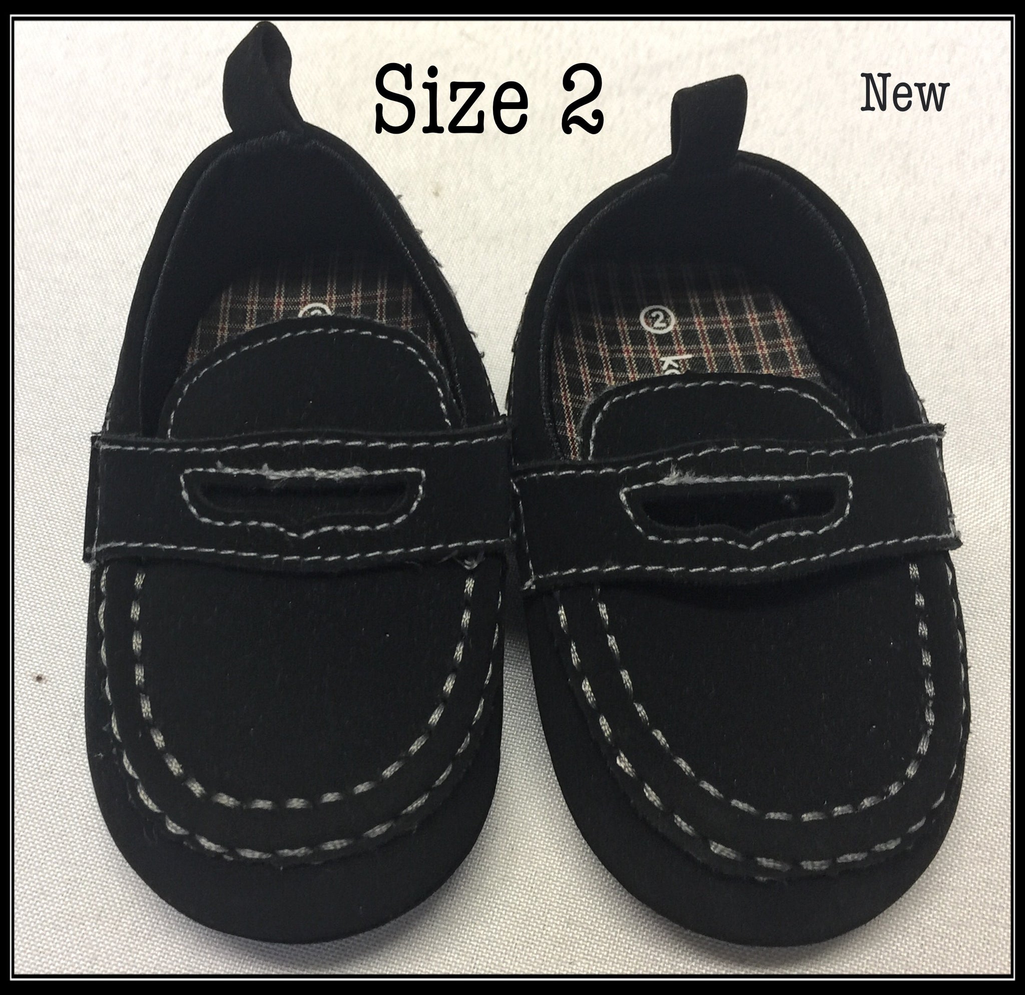 Baby Boys NEW PENNY LOAFERS  Size 2 or 3-6 Months