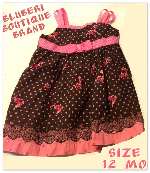 Baby Girls Size 12 Months Vintage Flowery Pretty DRESSES