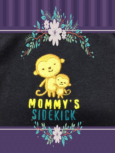 Baby Boys PREEMIE Solid Navy Blue Monkey TOP